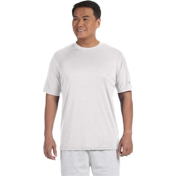 Champion womens CW22 Double Dry Tee, White, Large - Picture 2 of 4